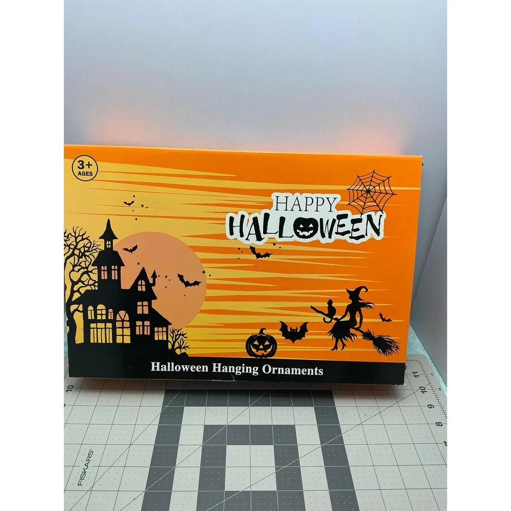 Holloween countdown advent hanging ornament box